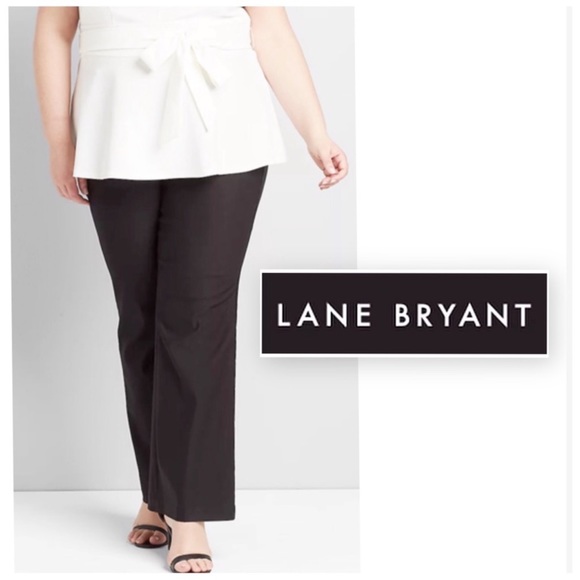 Lane Bryant “The Allie” Signature Fit All Seasons Stretchy Curve Hug Black Pants - Picture 1 of 6